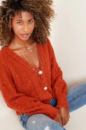 Cardigan Cotton Candy Blanc One size h5 Image2